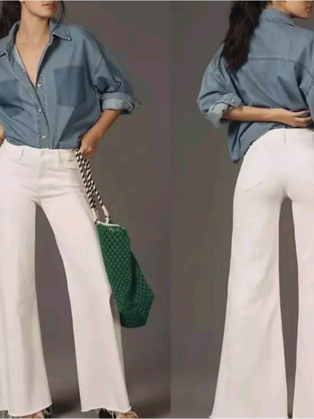 White MOTHER LIL’ MOTHER Fray Fairiest of Them All Jeans